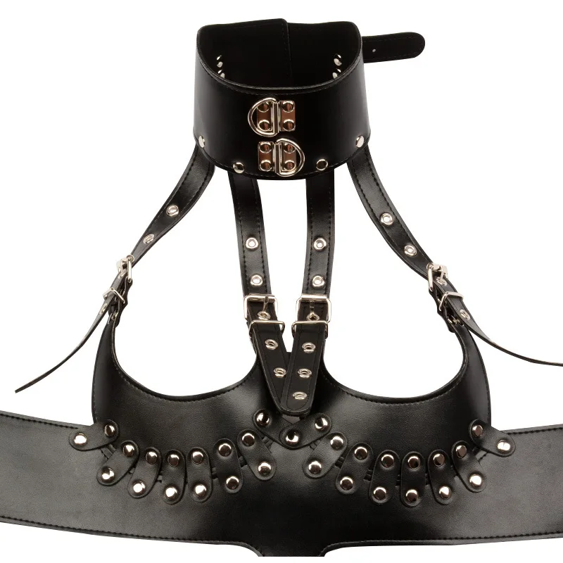 PU Leather Open Crotch Sexy Catsuit Women Sex Fetish Bondage Restraints Harness Sexy Crotchless Teddy Lingerie Erotic Costumes women underwear sexy lingerie