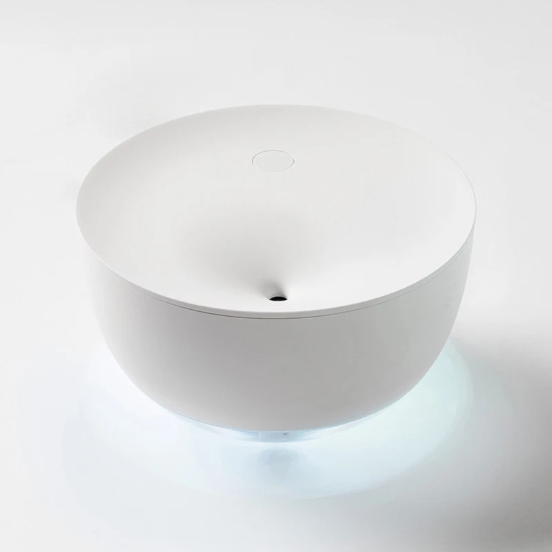 

500ml Mute Ultrasonic Air Humidifier USB 5V Portable Bowl Shape Cool Mist Maker With Night Light For Car Bedroom Office H