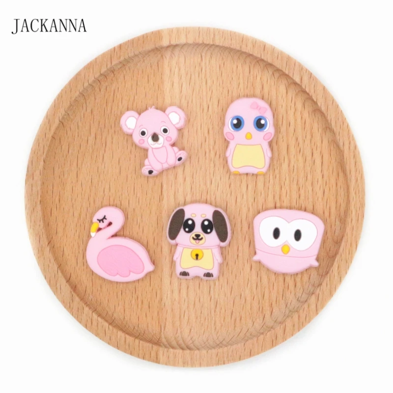 

Mini Animal Shaped Silicone Beads BPA Free Silicone Teether Silicone Teething Beads Making Jewelry Bead Nursing Necklace Pendant