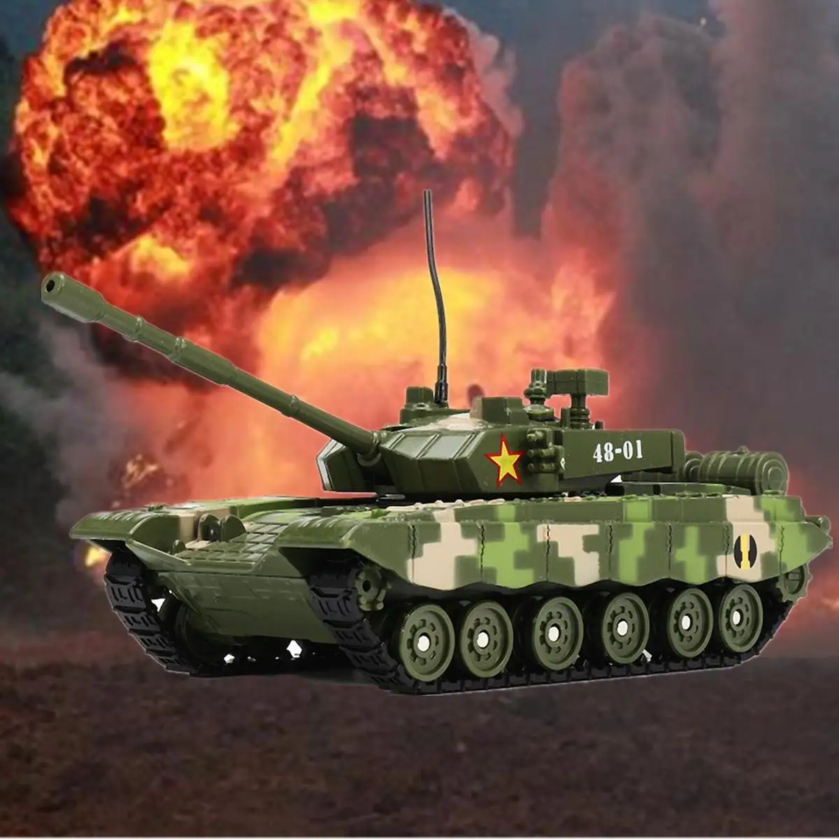 

4D Tank Model Building Finished Product S-Model RP1008 1/72 ZTZ-99A Chinese Main Battle Tank Alloy+Plastic Tank Model Toys