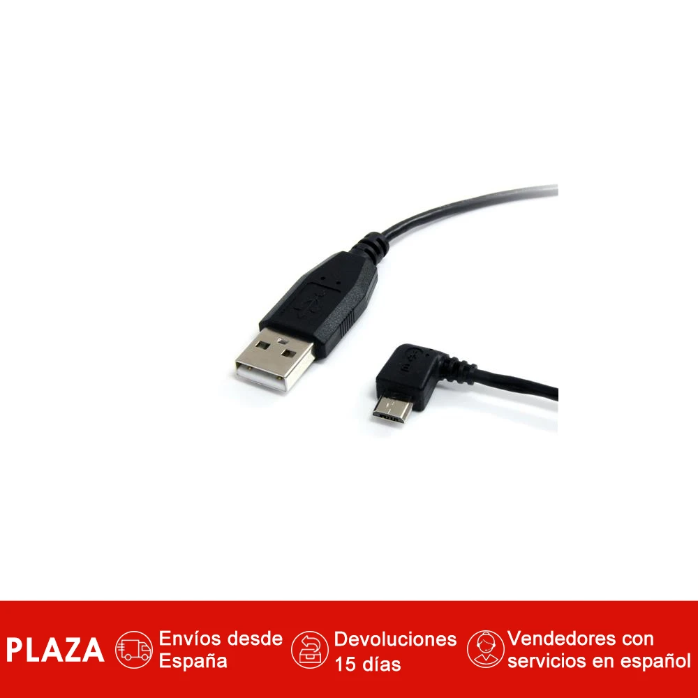 StarTech.com кабель de 30 см USB A Micro B Acodado a la Izquierda para Telefono Movil y смартфон 0 3 м USB|USB-адаптеры| |