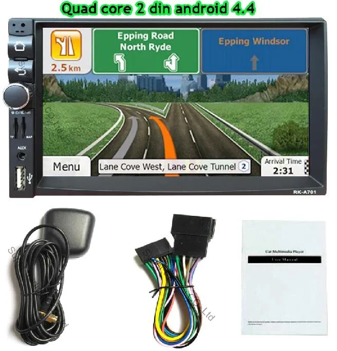  Car Electronic 2 din android auto radio GPS Navigation 7" Car Radio In Dash Stereo Video Free Map auto radio bluetooth usb sd 