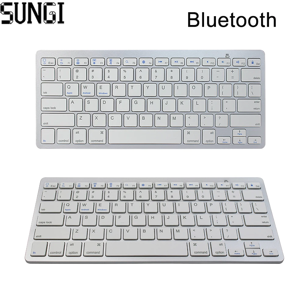 Ultra Slim Wireless 3.0 Bluetooth Keyboard 78 Keys QWERTY Portable