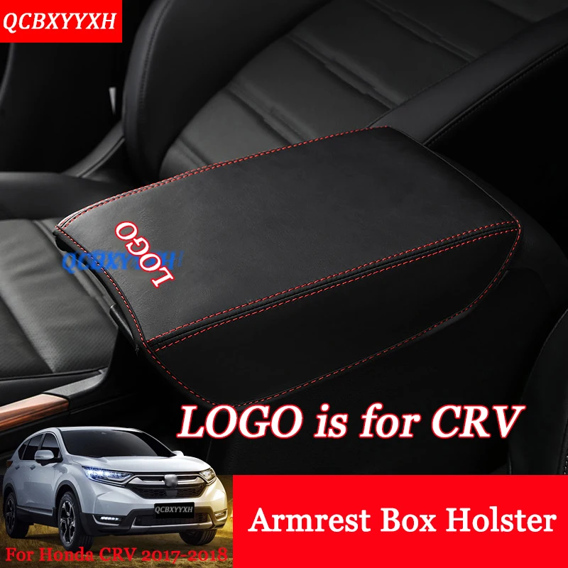 For Honda CRV CR V 2017 2018 Car Armrest Pad Cover Leather Storage Protection Cushion Center
