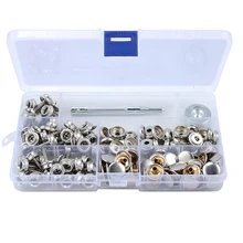 Защелка из нержавеющей стали, крышка лодки, ткань, холст, винт, пресс-шпилька, гнездо, комплект 152 шт