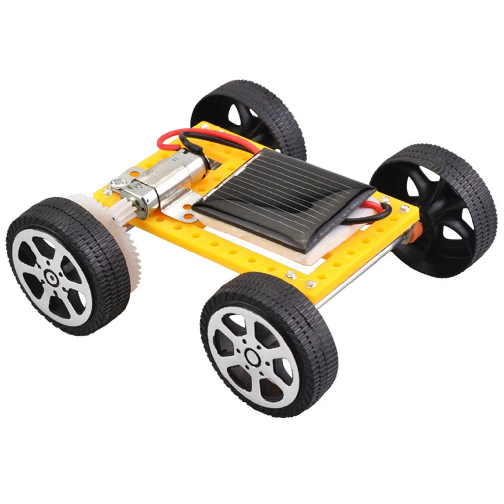 

DIY Robot Solar Mini Powered Toy Children Solar Car Assemble Toy Set Solar Powered Car Kit Educational Science for Kid MJ1206