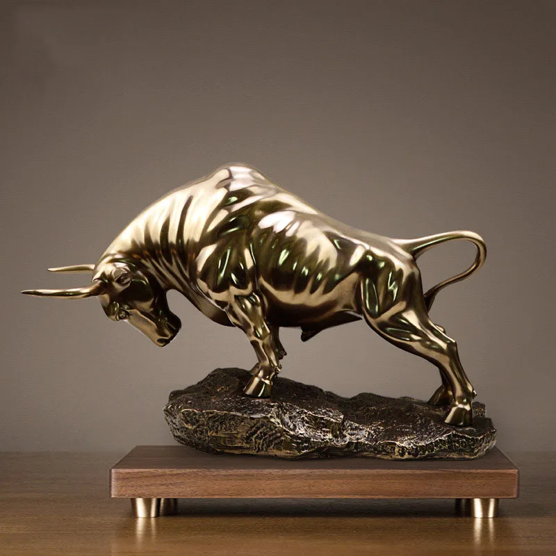 European Geometric Bull statue Home Decoration Accessories Vintage
