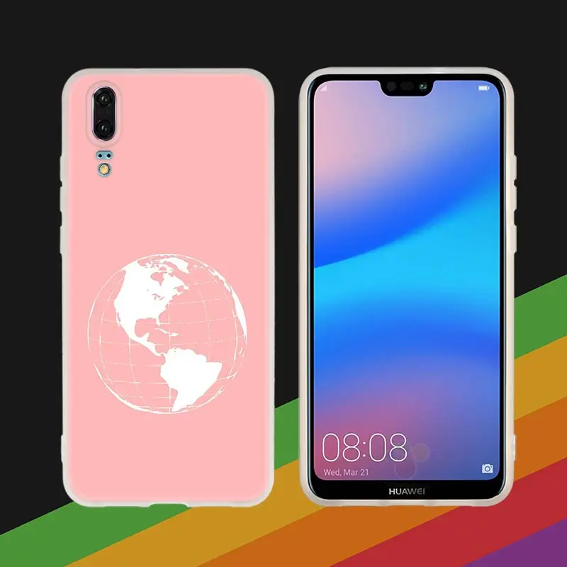 Мягкий силиконовый чехол для телефона, Карта мира для huawei P30 P20 P30Pro P10 P9 P8 Lite P samrt Plus - Цвет: Evening glow Marble