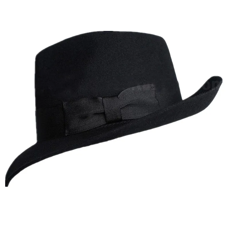 High Quality Woolen Hat Australian Wool 1:1 Michael Jackson Concert Dance Fedoras Classic Black Wide Brim Jazz Gentleman Hats Hats cb5feb1b7314637725a2e7: A