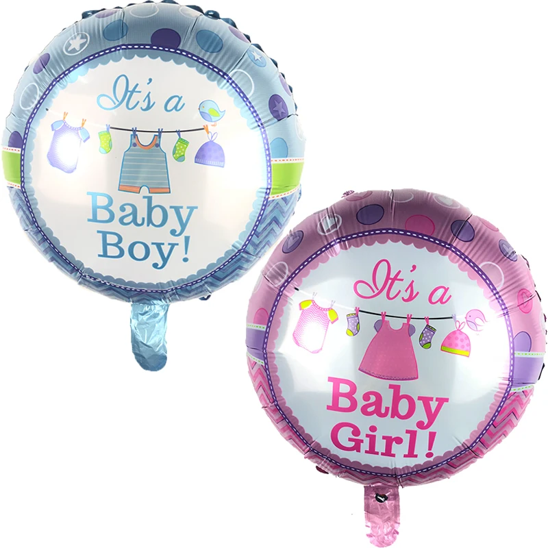 5PC 18inch baby boy baby girl balloon Helium balloons birthday party decorations kids baby shower globos