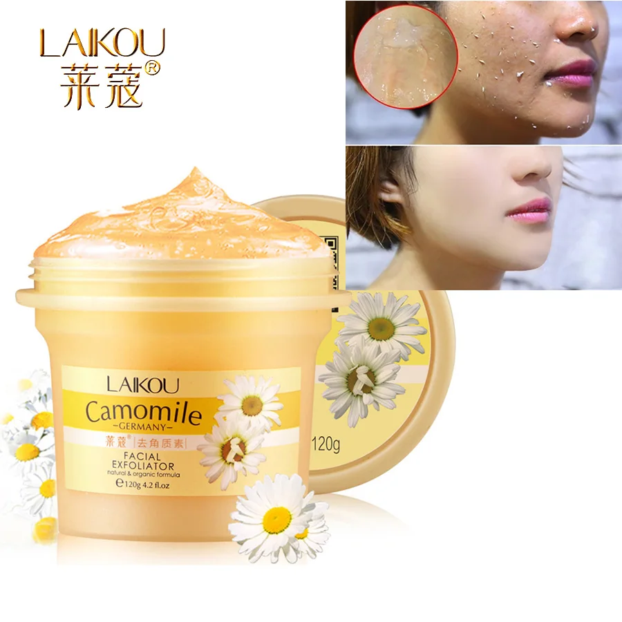 

LAIKOU 100g Face Facial Scrub Face Peeling Facial Facial Exfoliator Camomile Face Cream Whitening Gel Skin Care Moisturize Clean