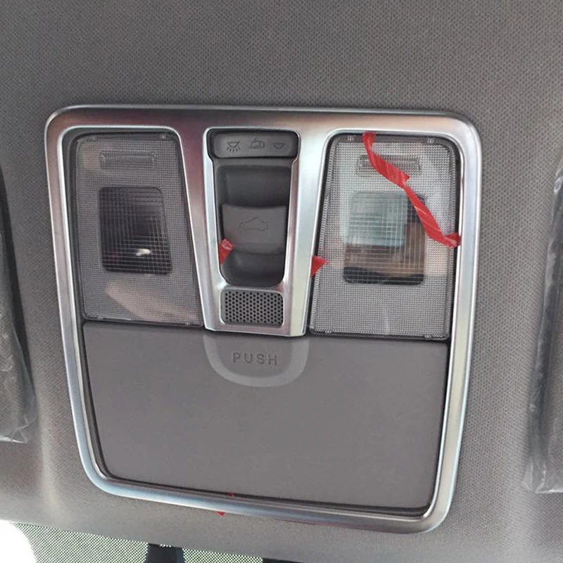 

Car Accessories Inner Front Reading Light Lamp Cover Trim ABS Matte 1pcs For Hyundai Verna Accent Solaris 2018