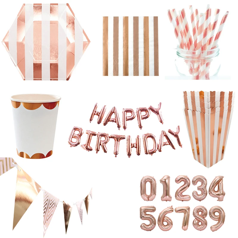 Art De La Table Maison Rose Chaud 9 Plaques Papier Poule Anniversaire Sweet 16 21 Filles Partie Vaisselle