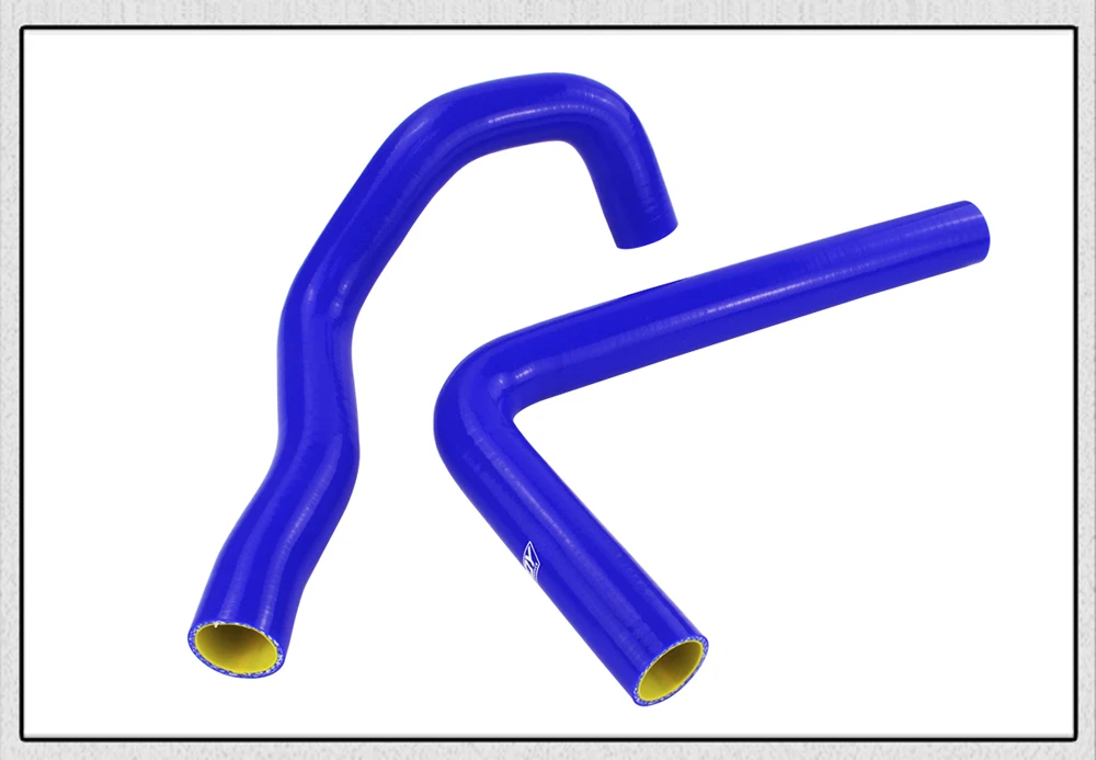 Синий и желтый силиконовый шланг радиатора для Тойота Супра JZA80 2JZ GTE TURBO NON VVTI 93-98 с логотип pqy PQY-LX2001T-QY
