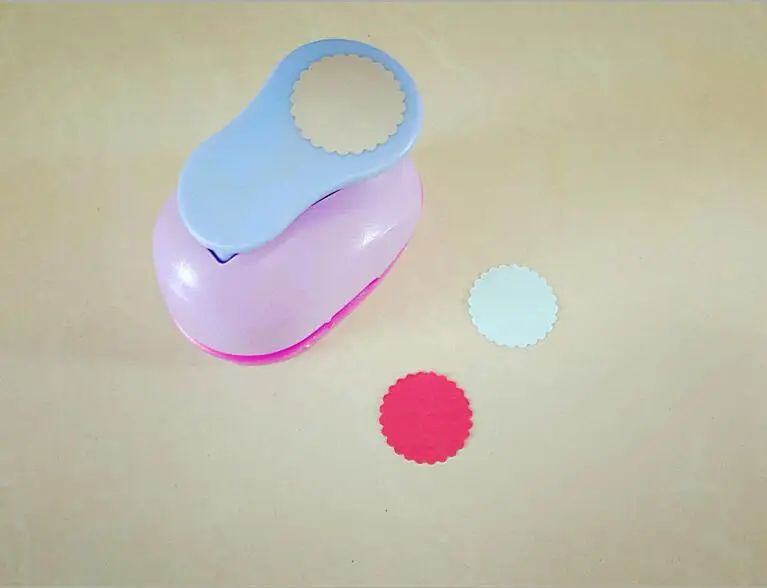 2 2.5cm wave circle shape EVA foam punch paper punch for greeting card