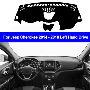 

2 Layers Car Inner Dashboard Cover Dashmat Pad Carpet Sun Shade For Jeep Cherokee KL 2014 2015 2016 2017 2018 Left Hand Drive