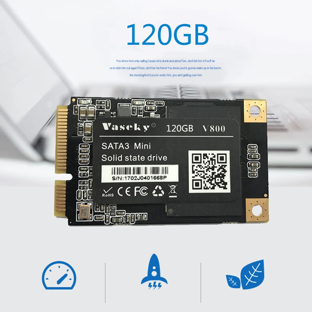 

Vaseky 120G 1.8Inch Mini MSATA Solid State Drive For Computer 120GB Notebook SSD Disk For Game Acceleration