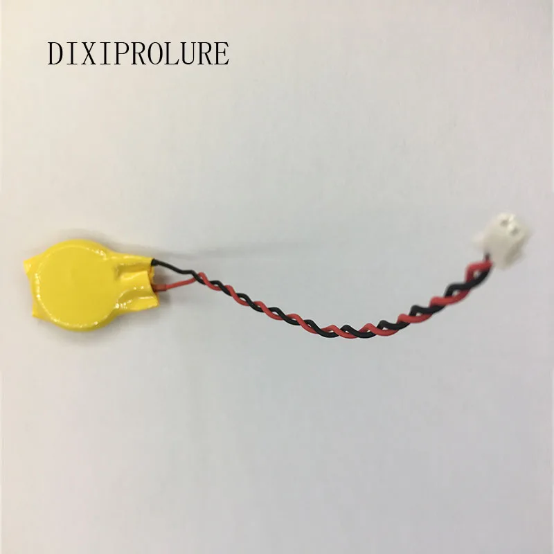 

5PCS/LOT CR2016 2016 Button Battery with Wire and Plug CMOS 3V BIOS Battery