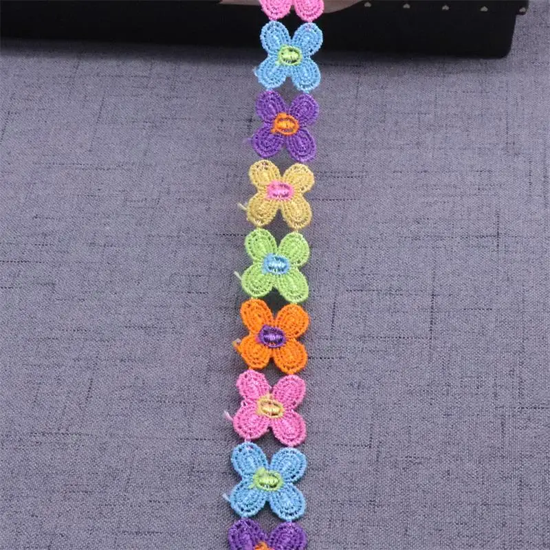 2cm Polyester Embroidered Flower Lace Trim Wedding DIY Lace Ribbon Love Handmade Sewing Accessories Supplies Crafts lace ribbon,lace sewing supplies,lace accessories,lace sewing accessories