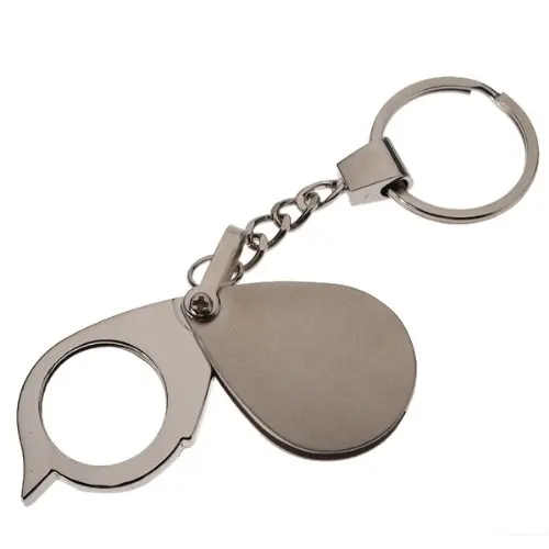SOSW 10X 20 mm jeweler's loupe magnification keychain folding pocket magnifiermagnifier optics