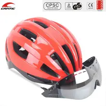 Custom Design Detachable Visor Goggles Shield Bicycle Helmet Adult Cycling Helmet With CE CPSC Approved