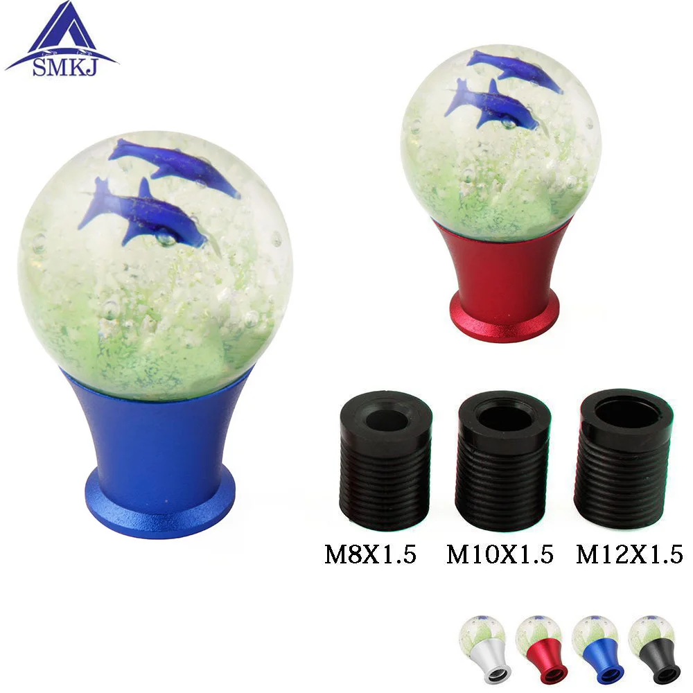 Cristal burbuja delfines estilo Noctilucence PMMA coche Stick Palanca de cambios Manual Palanca de cambios Cristal burbuja delfines estilo Noctilucence PMMA coche Stick Palanca de cambios Manual Palanca de cambios