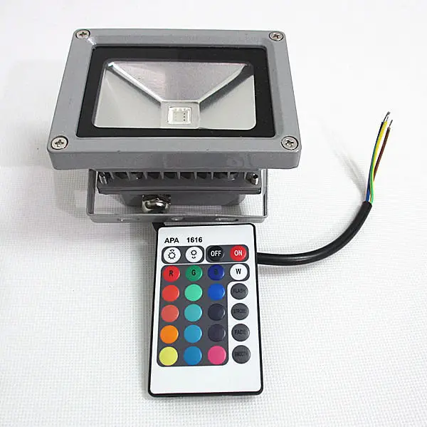 Бесплатная доставка 10 Вт 20 30 50 RGB LED наружный прожектор водонепроницаемый