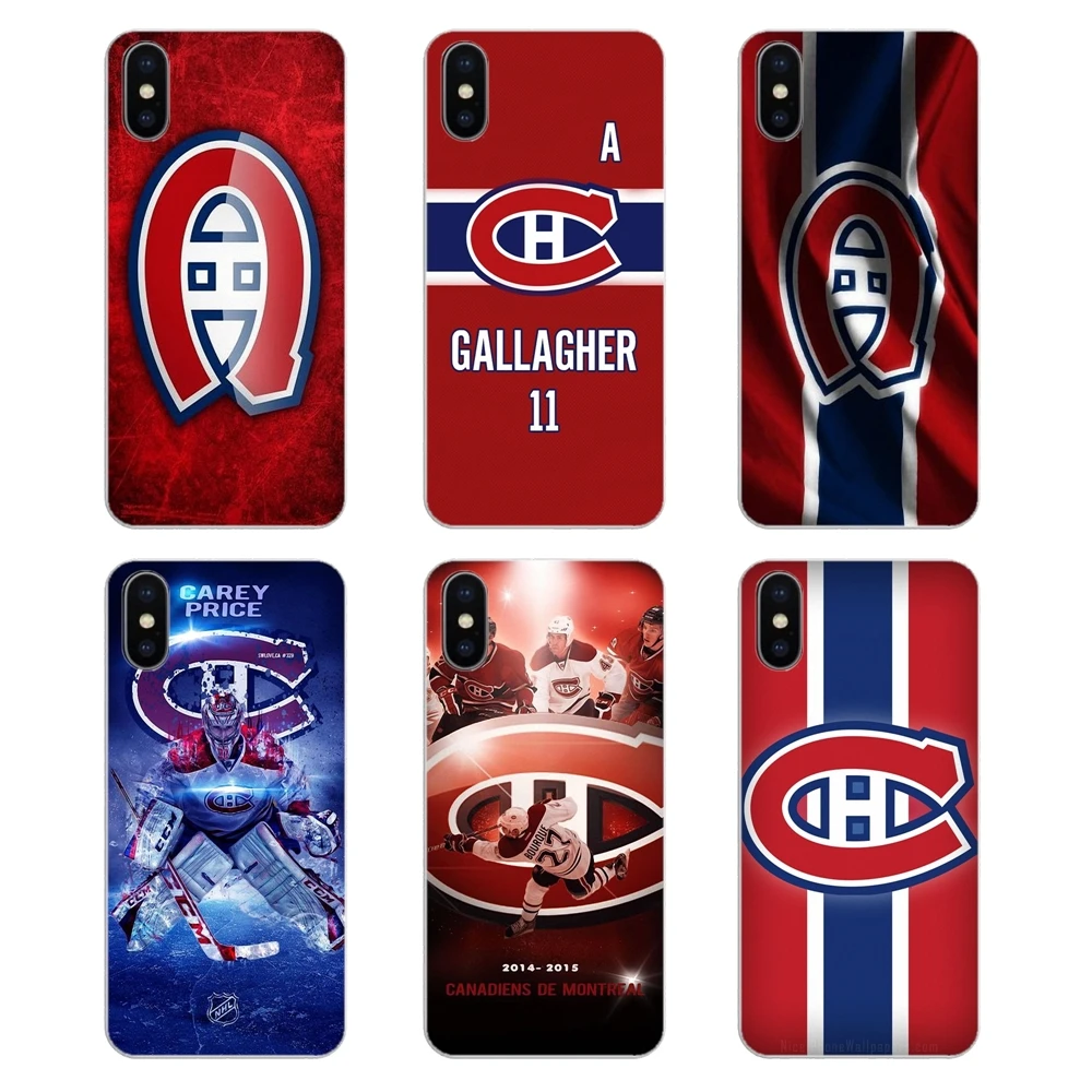 

For Xiaomi Redmi 4X S2 3S Note 3 4 5 6 6A Por Pocophone F1 Mi 6 Silicone Shell Cover CH Montreal Canadiens Flag Logo Hockey Team