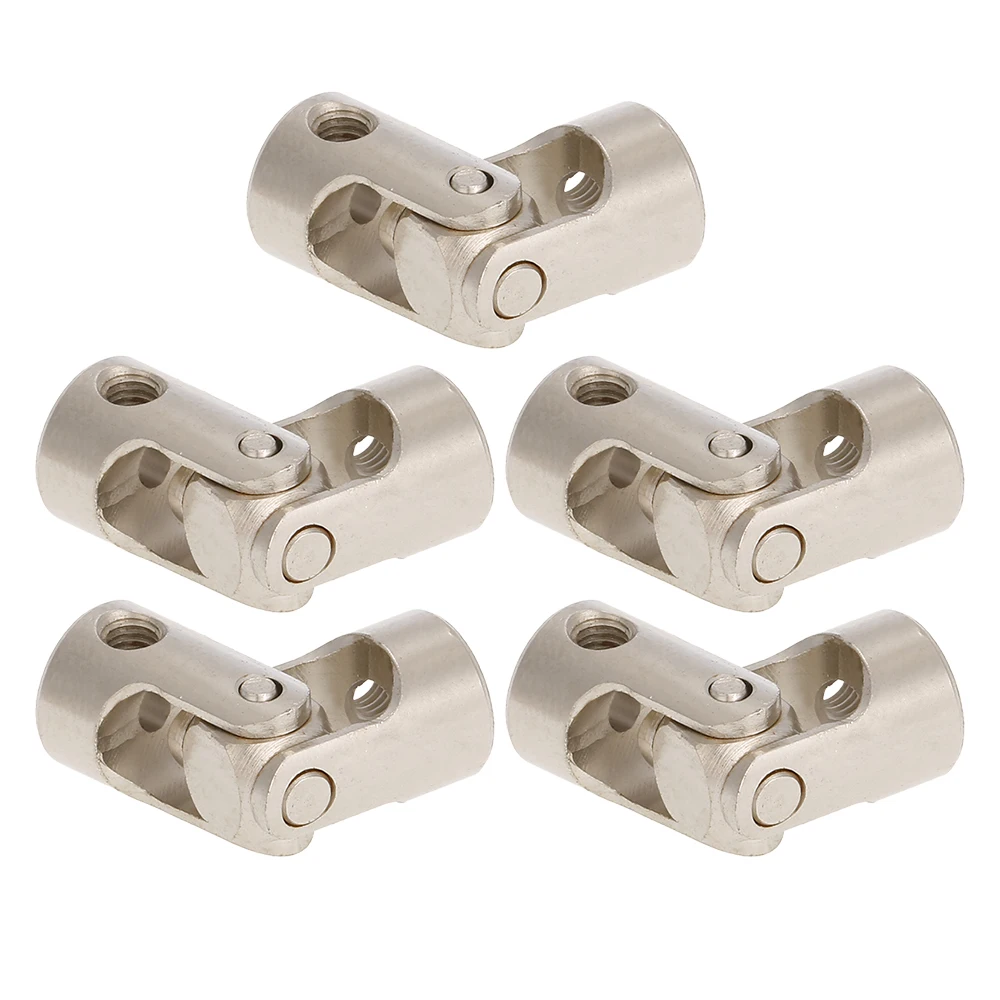 5pcs 4 to 2.3mm 5 to 5mm 4 to 3.17mm Stainless Steel Metal Universal Joint Cardan Couplings for RC Car Boat D90 SCX10 RC4WD (5)