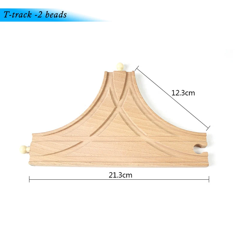 Различные деревянные компоненты для поезда, набор для поезда из бука, детские игрушки для поезда, подарки, аксессуары, совместимы с Thoma Friends - Цвет: T-track -2 beads