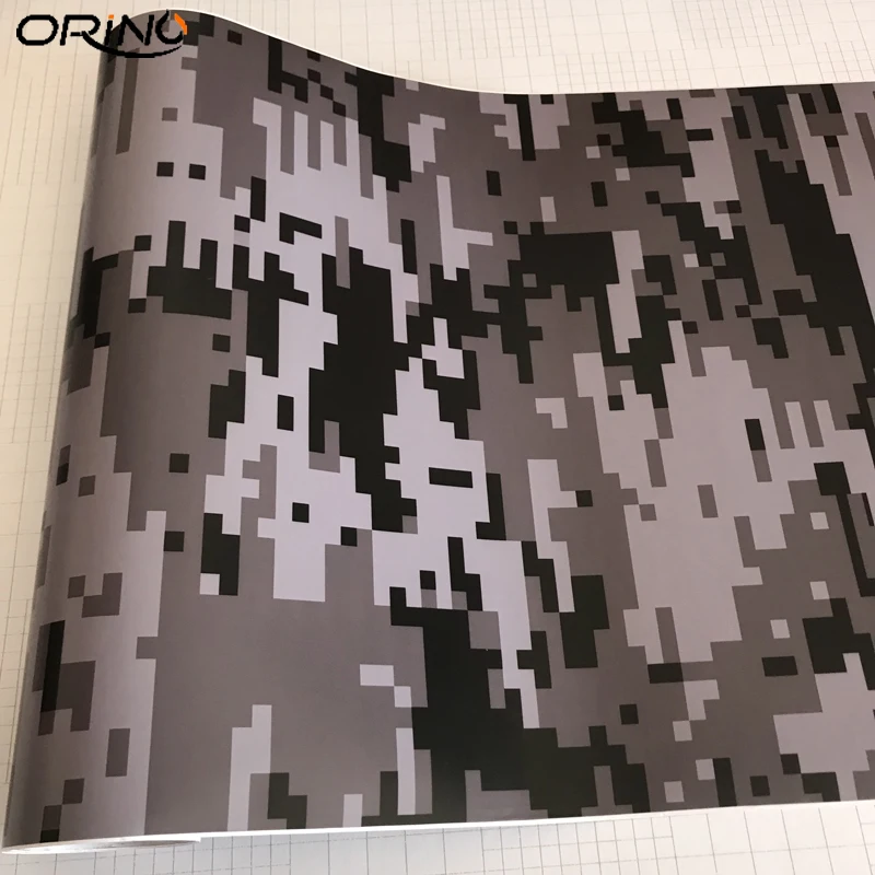 Black Grey Digital Vinyl Film Sticker-3