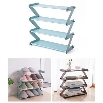 

"Z" Shape Shoe Rack Shoe Tower Organizer Cabinet Entryway Stackable Storage Shelf Unit Tool Shoes Organizer Household Accessory