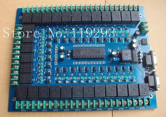 

[BELLA]12V PC PC PC software Two serial communication control module 30 road time relay switch