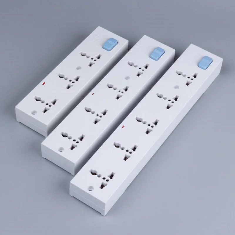 

Power Strip 3/4/5/6 AC Universal Jack 2500W 10A 250V Production line Industrial Wiring Board Extension Socket