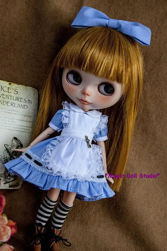Горячая Распродажа Blyth Doll Blue Alex платье Набор для Neoblythe Doll Blythedoll аксессуары для 1 шт. платье для куклы