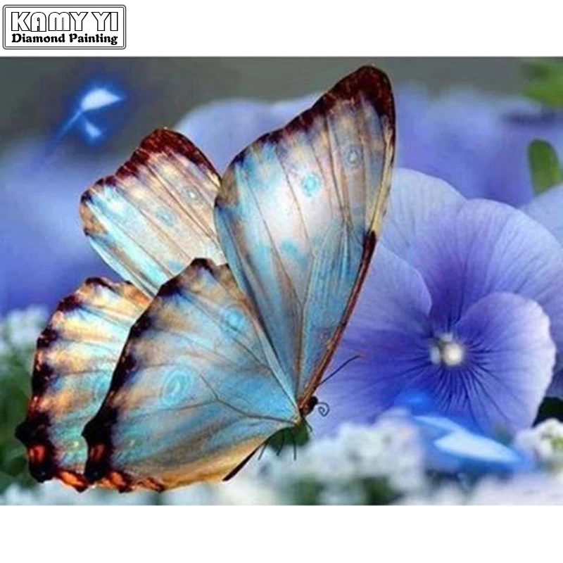 

Diamond Painting Butterflies 5D DIY square Diamond Embroidery Mosaic Kit Portraits Rhinestone Picture for Home Decoration