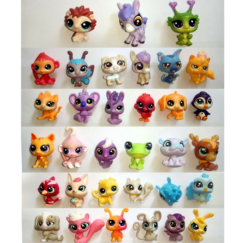 

NEW 3.5cm 10pcs/lot All Different Cute Clear Pet Shop Pet Shop Action Figure Toys Come with Opp Bag LPS FIGURE
