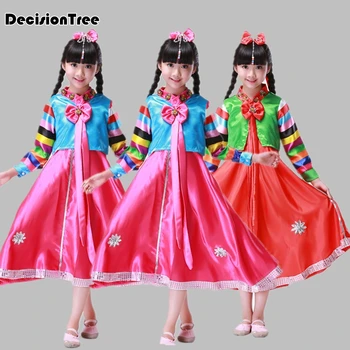 

2019 new hanbok korean national costume girls kids korean traditional dress cosplay korean hanbok performance clothing hanbok