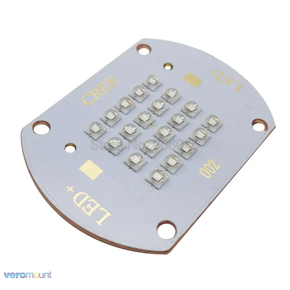 

60W Everlight UV High Power LED Emitter 20-Chip 20-LED Multi-Chip Intergrated LED Lamp Light 365NM 380NM 395NM 420NM Copper PCB