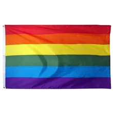 Xiangying 90 * 150 cm lesbické Gay Pride LGBT Duha vlajka pro dekorace