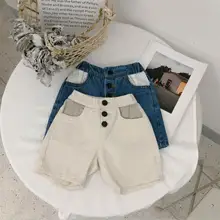 Новинка из мультфильма «Холодное сердце» ; джинсовые шорты; летние модные шорты для девочек От 1 до 6 лет HQ880