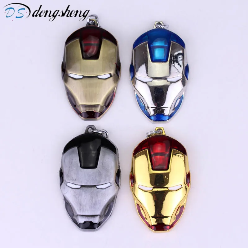 

2017 Fashion Jewelry Super Hero The Avengers Iron Man Mask Metal Keychain Pendant Key Chain Movie Iron Man Head Key Rings-50