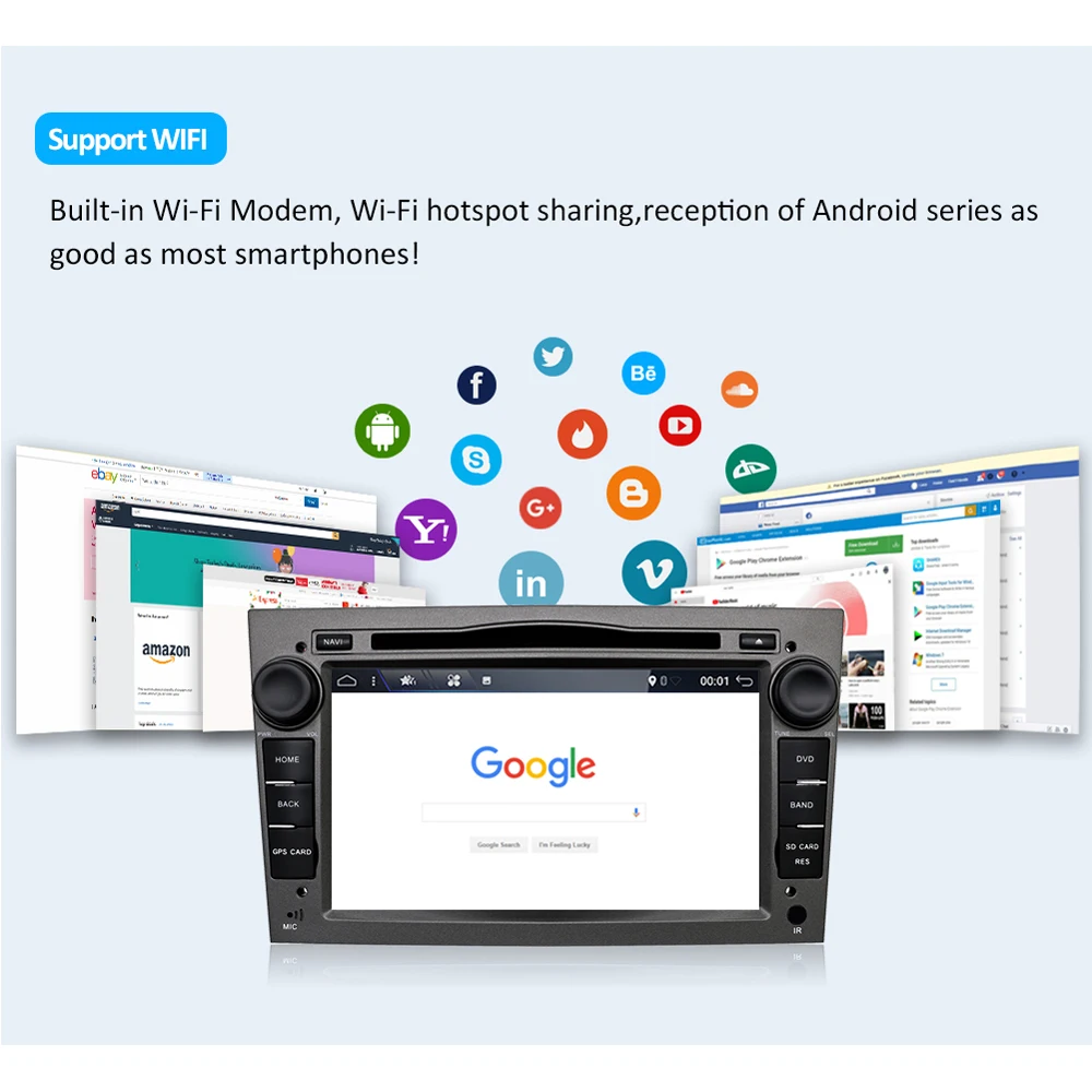Top Android 2 Din Car DVD Autoradio Navigation WIFI BT 4G For Vauxhall Opel Astra H G Vectra Antara Zafira Corsa Multimedia 4G+64G 2