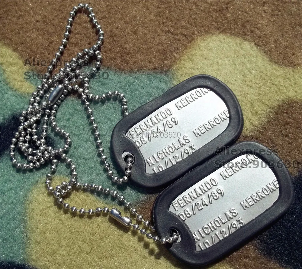 US Dog Tags, blank 