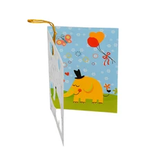 128 шт./компл. творческий мультфильм конверт для поздравительной открытки на день рождения или Рождество подарок ко Дню Складная навесная бирка из лифт сообщение малая карточка