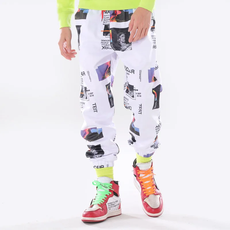 

Harem Pants Hip Hop Graphic Print Pencil Pants Casual Sweatpants Fitness Joggers Mens Womens Fashion Joggers Sweatpants