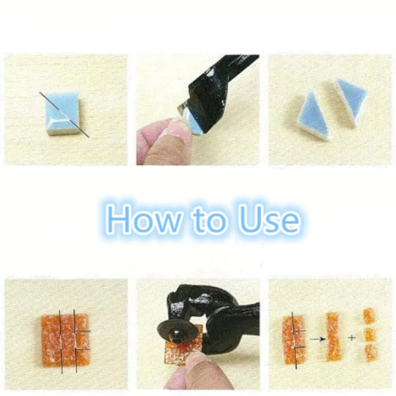 Кусачки для Мозаики DIY, плоскогубцы для стекла/мозаичных камней/керамики, профессиональные кусачки для мозаичной плитки, 4 вида на выбор
