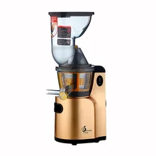 T-Q9 Бытовая многофункциональная соковыжималка, фруктовая машина, 68об/мин, медленно низкая скорость, соковыжималка, соковыжималка, Красный/золотистый