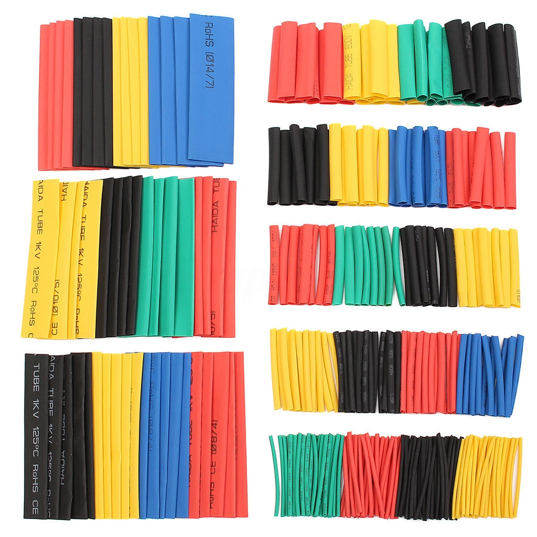 328Pcs Car Electrical Cable Heat Shrink Tube Tubing Wrap Sleeve ...