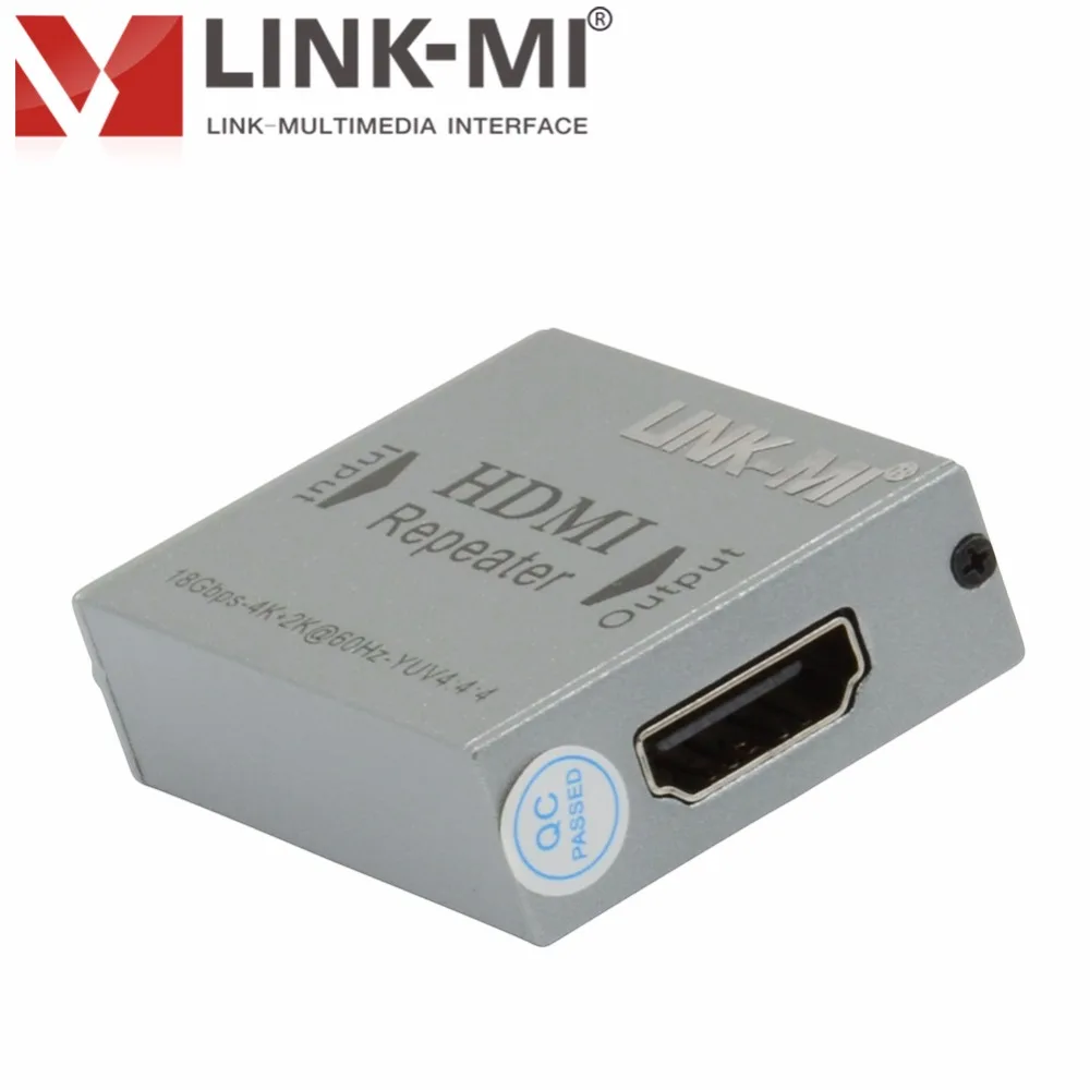 LINK-MI 4K HDMI 2,0 ретранслятор 4:4:4 30 метров Full HD 1080p 4K X 2 K@ 60 Гц 18 Гбит/с 3D для HD ТВ дисплей платформы, HD tv, tv box, DVD/DVR